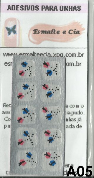 Adesivo artesanal para unhas